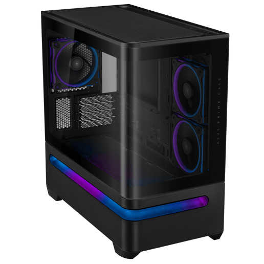 ASUS Prime AP202 ARGB Mid Tower Gaming Case - Black 